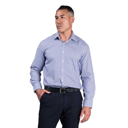 Rembrandt Sinatra Purple & Navy Check Shirt